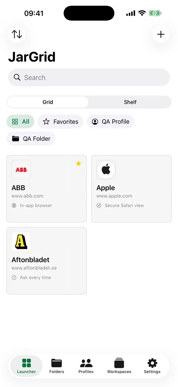 JarGrid official App Store screenshot 1